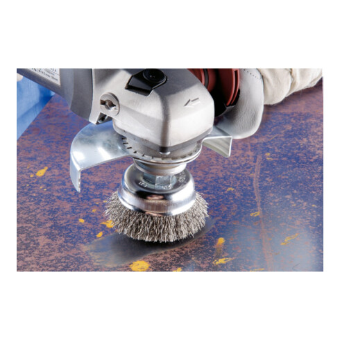 PFERD Topfbürste mit Gewinde, ungezopft POS TBU 75/M14 INOX 0,30 75 mm