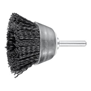 PFERD TOOLS Topfbürste ungezopft TBU Ø 50mm Schaft-Ø 6 mm Keramik-Filament-Ø 1,10mm Korn 120