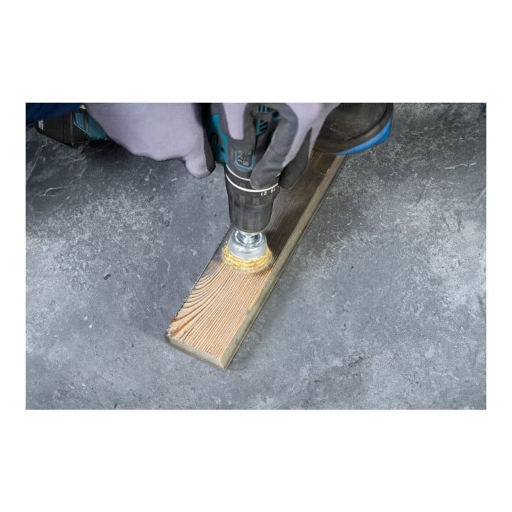 PFERD TOOLS Topfbürste ungezopft TBU Ø50mm Schaft-Ø 6 mm Messing-Draht-Ø 0,20 Bohrmaschinen