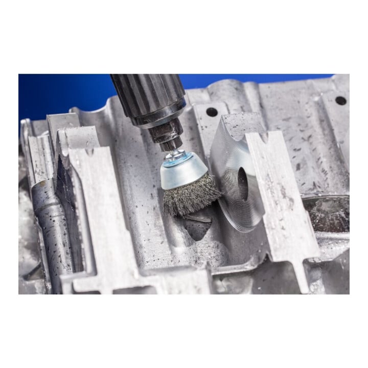 PFERD TOOLS Topfbürste ungezopft TBU Ø50mm Schaft-Ø6 mm Edelstahl-Draht-Ø0,30 (10)