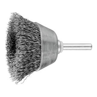 PFERD TOOLS Topfbürste mit Schaft, ungezopft TBU 6015/6 INOX 0,30 0.3 mm gewellter Draht