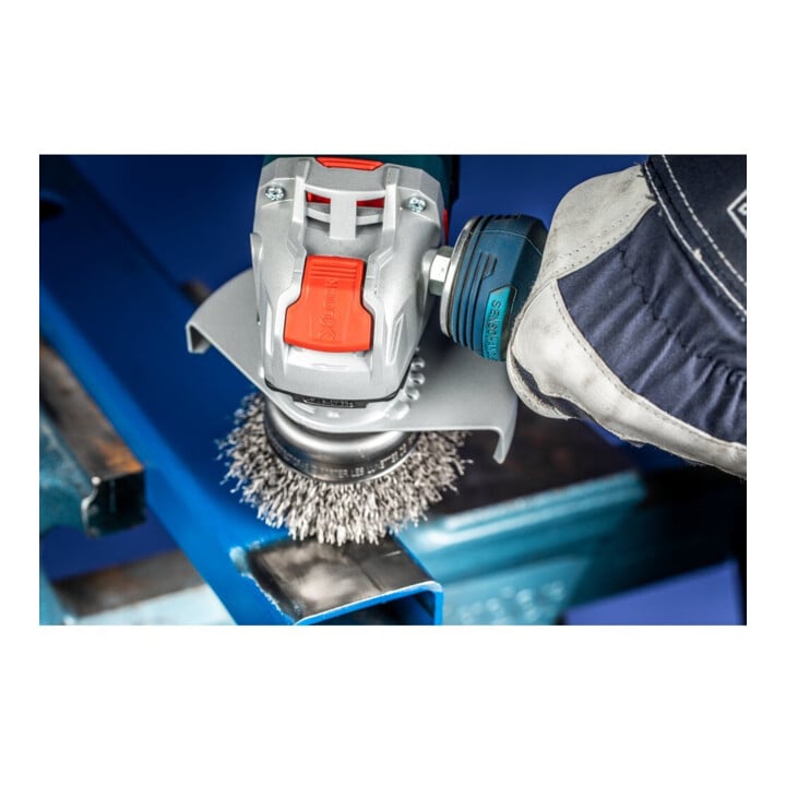 PFERD TOOLS Topfbürste ungezopft TBU Ø60 Bohrung 22,2 mm/X-LOCK Stahl-Draht-Ø0,30 Winkelschleifer