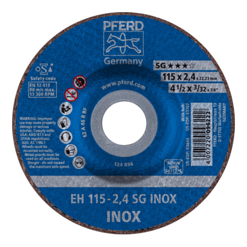 PFERD Trennscheibe EH SG INOX
