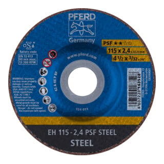 PFERD TOOLS Trennscheibe EH 115-2,4 PSF STEEL 2.4 mm