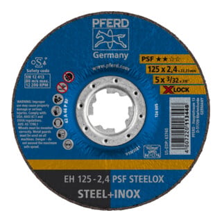 PFERD TOOLS Trennscheibe EH 115-2,4 PSF STEELOX/X-LOCK 2.4  mm
