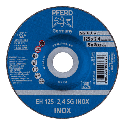 PFERD TOOLS Trennscheibe EH SG INOX