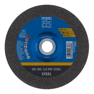 PFERD TOOLS Trennscheibe EH 180x3,0x22,23 mm gekröpft Universallinie PSF STEEL für Stahl