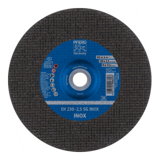 PFERD TOOLS Trennscheibe EH 230x2,4x22,23 mm gekröpft Leistungslinie SG INOX für Edelstahl