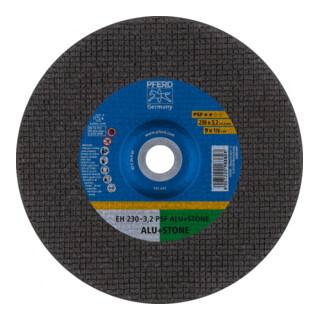 PFERD TOOLS Trennscheibe EH 230x3,2x22,23 mm gekröpft Uni.-Linie PSF ALU+STONE für Alu/NE-Met./Stein