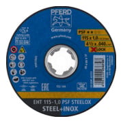 PFERD TOOLS Trennscheibe EHT 115x1,0mm X-LOCK gerade Universallinie PSF STEELOX für Stahl/Edelstahl