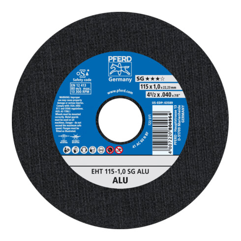 PFERD Trennscheibe EHT 115-1,0 SG ALU