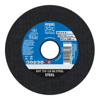 PFERD Trennscheibe EHT 115-1,0 SG STEEL gerade