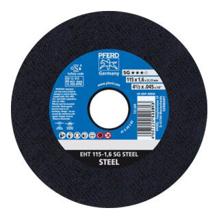 PFERD Trennscheibe EHT 115-1,0 SG STEEL gerade