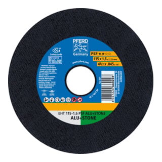PFERD TOOLS Trennscheibe EHT PSF ALU+STONE NE-Metalle 22.23 mm gerade