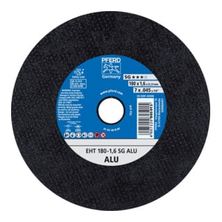 PFERD TOOLS Trennscheibe EHT 180x1,6x22,23 mm gerade Leistungslinie SG ALU für Alu
