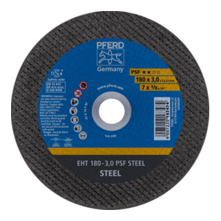 PFERD TOOLS Trennscheibe EHT 180x3,0x22,23 mm gerade Universallinie PSF STEEL für Stahl