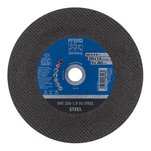 PFERD TOOLS Trennscheibe EHT 230x1,9x22,23 mm gerade Leistungslinie SG STEEL für Stahl