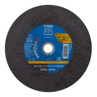 PFERD TOOLS Trennscheibe EHT 230x1,9x22,23 mm gerade Universallinie PSF HD STEELOX für Stahl/Edelstahl (25)