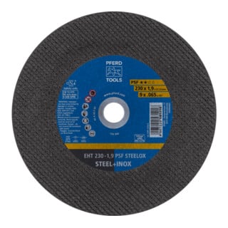 PFERD TOOLS Trennscheibe EHT 230x1,9x22,23 mm gerade Universallinie PSF STEELOX für Stahl/Edelstahl