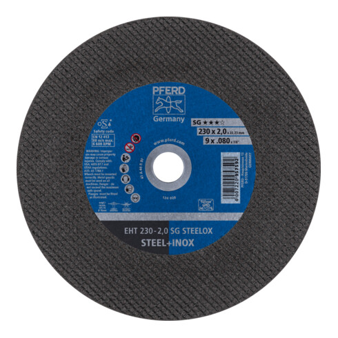 PFERD TOOLS Trennscheibe EHT 230x2,0x22,23 mm gerade Leistungslinie SG STEELOX für Stahl/Edelstahl