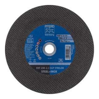 PFERD TOOLS Trennscheibe EHT 230x2,3x22,23 mm gerade Speziallinie SGP STEELOX für Stahl/Edelstahl