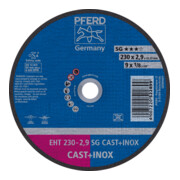 PFERD TOOLS Trennscheibe EHT 230x2,9x22,23 mm gerade Leistungslinie SG CAST+INOX für Guss/Edelstahl