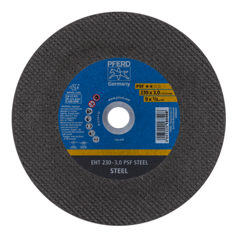 PFERD Trennscheibe EHT gerade Universallinie PSF STEEL für Stahl