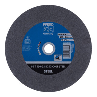 PFERD TOOLS Trennscheibe Metallkreissäge T 400x3,8x25,4 mm Leistungs-Li. SG CHOP STEEL für Stahl
