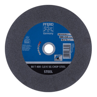 PFERD TOOLS Trennscheibe Metallkreissäge T 400x3,8x32 mm Leistungs-Li. SG CHOP STEEL für Stahl