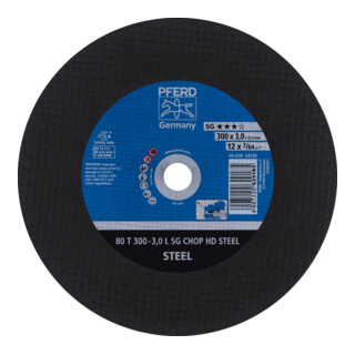 PFERD TOOLS Trennscheibe T 300x3,0x25,4 mm Leistungslinie SG CHOP HD STEEL für Stahl