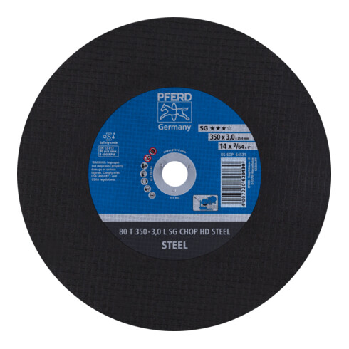 PFERD TOOLS Trennscheibe T 350x3,0x25,4 mm Leistungslinie SG CHOP HD STEEL für Stahl