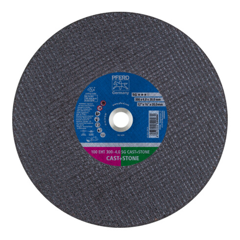 PFERD TOOLS Trennscheibe Trennschleifer EHT 300x4,0x20mm SG CAST+STONE für Guss/Stein (100 m/s)