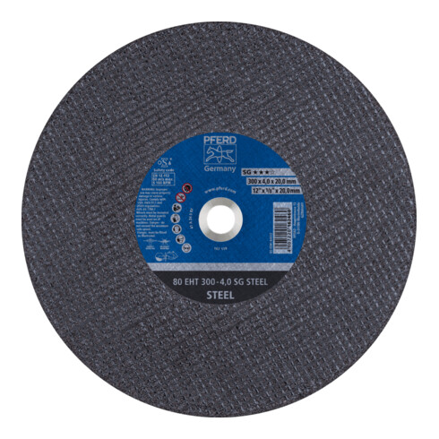 PFERD TOOLS Trennscheibe Trennschleifer EHT 300x4,0x20mm SG STEEL für Stahl (80 m/s)