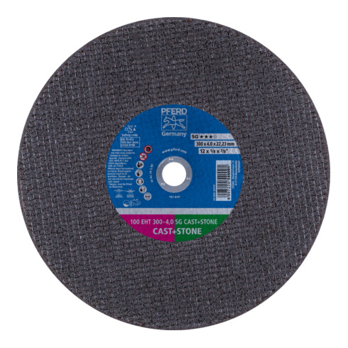 PFERD TOOLS Trennscheibe Trennschleifer EHT 300x4,0x22,23 mm SG CAST+STONE für Guss/Stein (100 m/s)