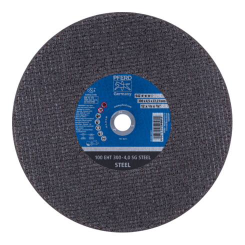 PFERD TOOLS Trennscheibe Trennschleifer EHT 300x4,0x22,23 mm SG STEEL für Stahl (100 m/s)