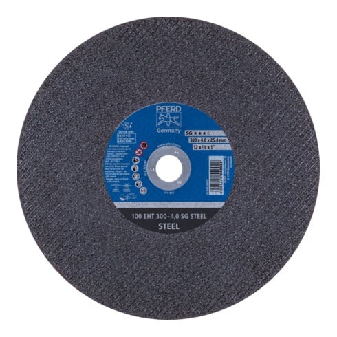 PFERD TOOLS Trennscheibe Trennschleifer EHT 300x4,0x25,4 mm SG STEEL für Stahl (100 m/s)
