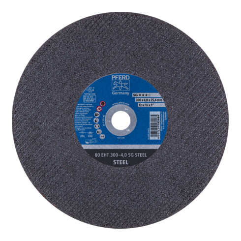 PFERD TOOLS Trennscheibe Trennschleifer EHT 300x4,0x25,4 mm SG STEEL für Stahl (80 m/s)