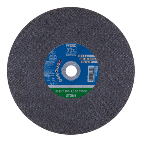 PFERD TOOLS Trennscheibe Trennschleifer EHT 300x4,0x25,4 mm SG STONE für Stein (80 m/s)
