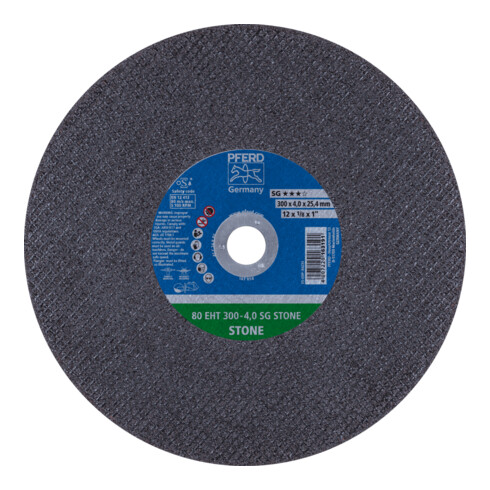 PFERD TOOLS Trennscheibe Trennschleifer EHT 300x4,0x25,4 mm SG STONE für Stein (80 m/s)