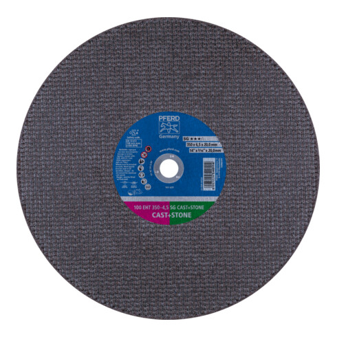 PFERD TOOLS Trennscheibe Trennschleifer EHT 350x4,5x20mm SG CAST+STONE für Guss/Stein (100 m/s)