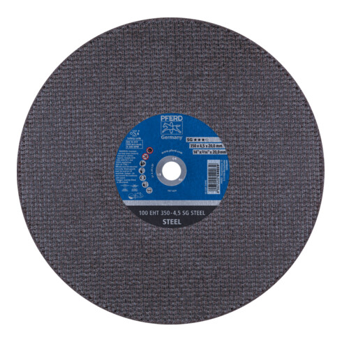 PFERD TOOLS Trennscheibe Trennschleifer EHT 350x4,5x20mm SG STEEL für Stahl (100 m/s)
