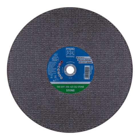 PFERD TOOLS Trennscheibe Trennschleifer EHT 350x4,5x20mm SG STONE für Stein (100 m/s)