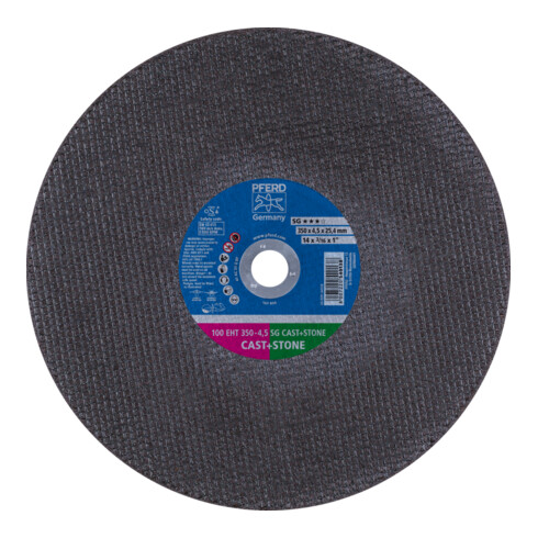 PFERD TOOLS Trennscheibe Trennschleifer EHT 350x4,5x25,4 mm SG CAST+STONE für Guss/Stein (100 m/s)