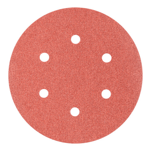 PFERD TOOLS Universal Korund Klettscheibe KSS Ø 150 A100 6 Absauglöcher für Exzenterschleifer