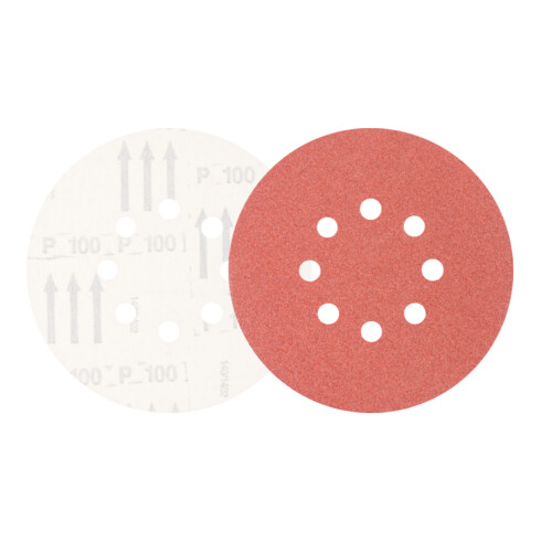 PFERD TOOLS Universal Korund Klettscheibe KSS Ø 150 A100 8 Absauglöcher für Exzenterschleifer