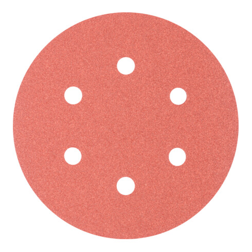 PFERD TOOLS Universal Korund Klettscheibe KSS Ø 150 A150 6 Absauglöcher für Exzenterschleifer