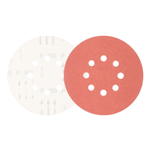 PFERD TOOLS Universal Korund Klettscheibe KSS Ø 150 A150 8 Absauglöcher für Exzenterschleifer