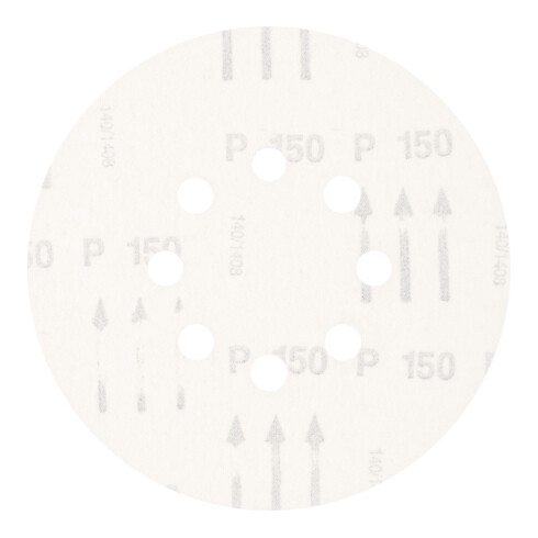 PFERD TOOLS Universal Korund Klettscheibe KSS Ø 150 A150 8 Absauglöcher für Exzenterschleifer