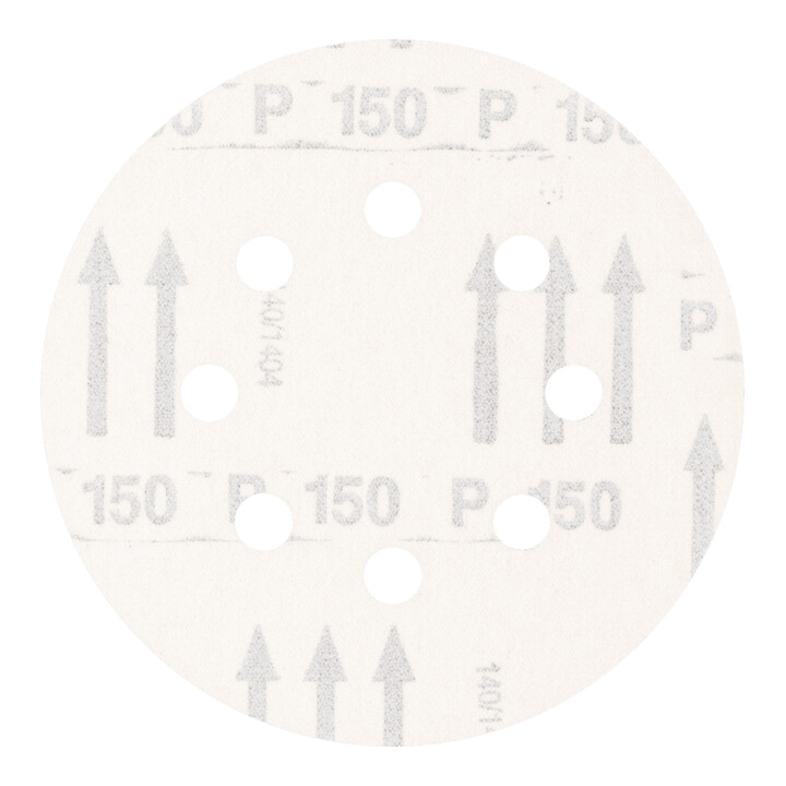 PFERD TOOLS Universal Korund Klettscheibe KSS Ø 125 A150 8 Absauglöcher für Exzenterschleifer
