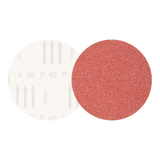 PFERD TOOLS Universal Korund Klettscheibe KSS Ø 125 A40 ohne Absauglöcher für Exzenterschleifer